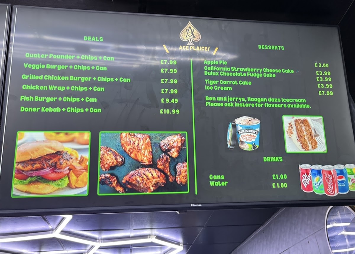 Ace Plaice Menu - Image 1